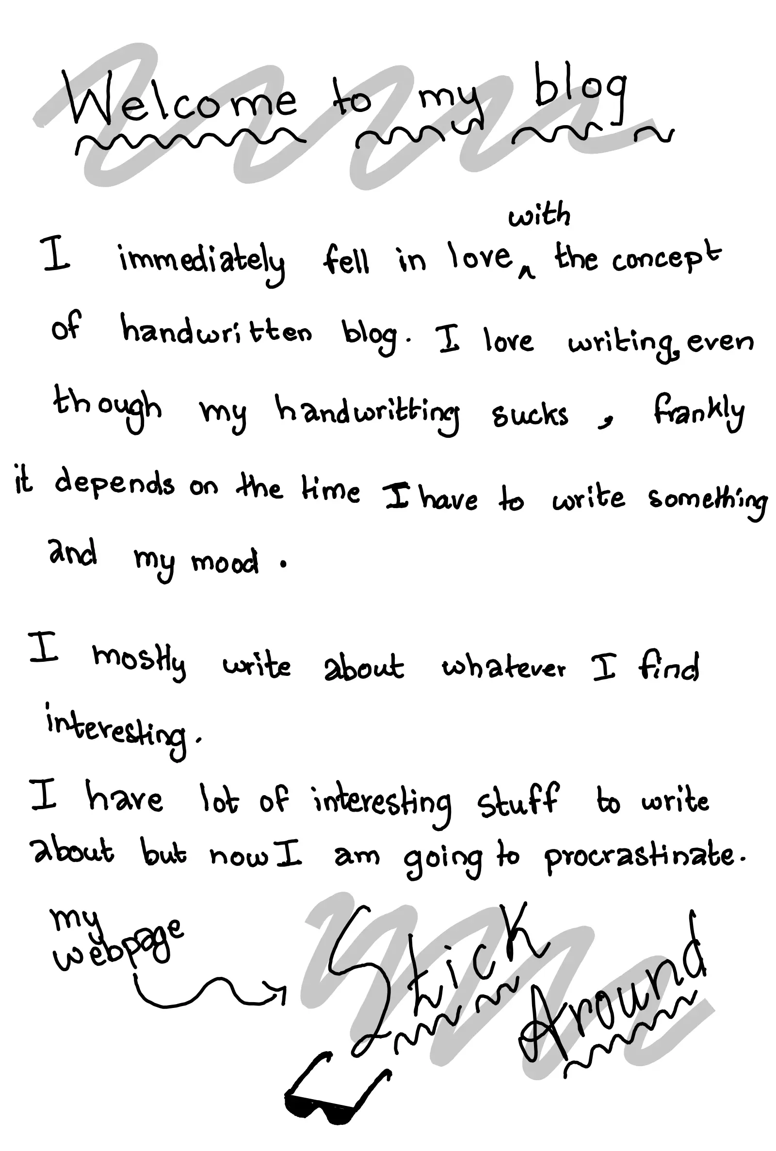 Introduction, first handwritten page